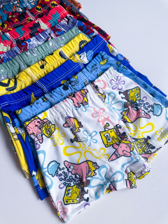 4560- Cueca boxer infantil personagem (KIT 5 UNIDADES) - loja online