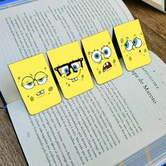 Kit com 4 Marcadores de Paginas Magnético Linha Bob Esponja 002