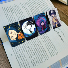 Kit com 4 Marcadores de Paginas Magnético Linha Coraline 001