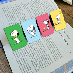 Kit com 4 Marcadores de Paginas Magnético Linha Snoopy 002