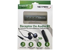 Receptor de audio Bluetooth Netmak por miniplug