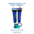 Filtro de Agua Big Blue 20 pulgadas 2 etapas - PP - CTO - 12 GPM - Conexión 1 pulgada