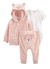 Carter's - Conjunto atoalhado 3 peças - Urso - Rosa - comprar online