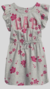 GAP - Vestido cinza floral rosa