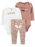 Carter's - Conjunto 3 peças - Fox little and loved