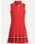 Tommy Hilfiger - Vestido vermelho - faixa nas cores da marca na barra