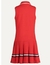 Tommy Hilfiger - Vestido vermelho - faixa nas cores da marca na barra - comprar online