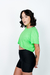 Blusa Cropped Verde Neon na internet