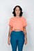 Blusa Cropped Laranja Neon - comprar online