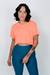 Blusa Cropped Laranja Neon