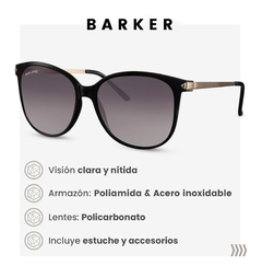 Barker Black Lente Negro (SKU#8030) >> PRE-COMPRA (Despacho luego de 30 días de realizada la compra) - Tienda Online de RIMLAND | shop mayorista