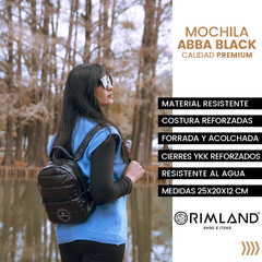 Mochila Abba Mini Black - Tienda Online de RIMLAND | shop mayorista