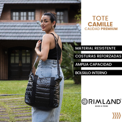 Tote Bag Camille Black Cire - Tienda Online de RIMLAND | shop mayorista