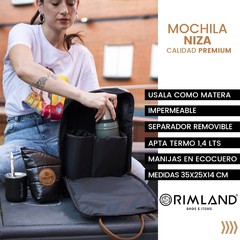 Mochila Matera Niza Black - Tienda Online de RIMLAND | shop mayorista