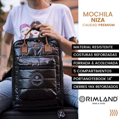 Mochila Matera Niza Black - tienda online