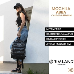 Mochila Abba Black > PRE-COMPRA (Despacho luego de 10 días de realizada la compra)