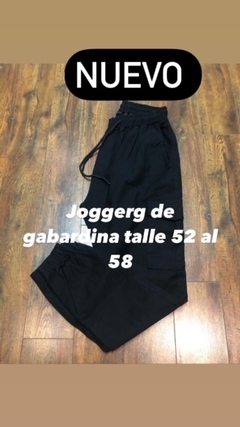 JOGGER DE GABARDINA EN TALLE GRANDE - comprar online