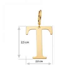 Pingente Letra na argolinha - comprar online