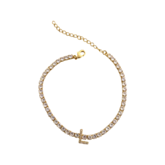 Pulseira Riviera com inicial - comprar online