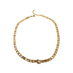 Choker elos com 2 letras lisas - comprar online