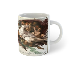 A Criação de Adão, Michelangelo - Obra de arte | Caneca de porcelana na internet