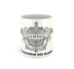 A.M.D.G - Ad Maiorem Dei Gloriam | Caneca de porcelana