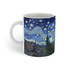 VAN GOGH - NOITE ESTRELADA (Starry Night) | Caneca de porcelana - comprar online