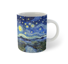 VAN GOGH - NOITE ESTRELADA (Starry Night) | Caneca de porcelana na internet