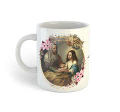 Santa Ana, a bondosa mãe de Maria | Caneca de porcelana