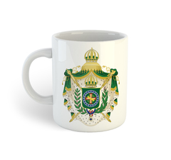 Brasão de arma - Ave Glória, Ave Império | Caneca de porcelana