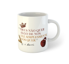 C.S. Lewis, gigante intelectual | Caneca de porcelana - comprar online