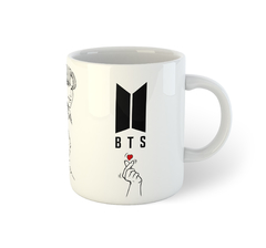 BTS - Desenho dos membros | Caneca De Porcelana na internet