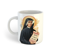 Ícone Santa Faustina Kowalska | Caneca de porcelana