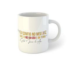 Ícone Santa Joana d'Arc | Caneca de porcelana - comprar online