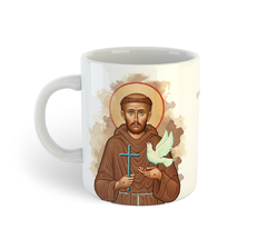 Ícone São Francisco de Assis | Caneca de porcelana