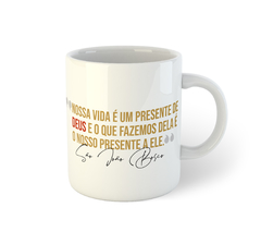 Ícone São João Bosco | Caneca de porcelana - comprar online