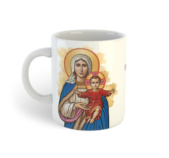 Ícone Virgem Maria, Eis aqui a escrava do Senhor | Caneca de porcelana