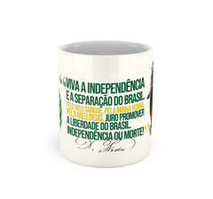 Imperador Dom Pedro I e Brasão do Império do Brasil | Caneca de porcelana na internet