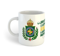 Imperador Dom Pedro I e Brasão do Império do Brasil | Caneca de porcelana - comprar online