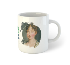 Imperatriz Maria Leopoldina e Brasão do Império do Brasil | Caneca de porcelana