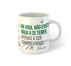 Marie Curie, a primeira Nobel | Caneca de porcelana - comprar online