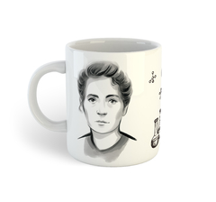 Marie Curie, a primeira Nobel | Caneca de porcelana