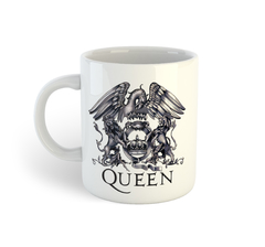 Queen - Freddie Mercury (Preto e Branco) | Caneca De Porcelana