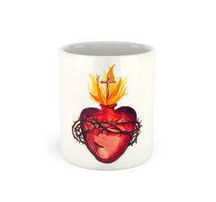 Sagrado coracão de jesus, Jesus nos amou com amor divino | Caneca de porcelana