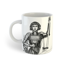 Santa Joana D'arc | Caneca de porcelana