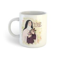 Santa Teresinha do Menino Jesus (Feito com amor) | Caneca de porcelana