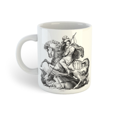 São Jorge, o Grande mártir e Santo guerreiro | Caneca de porcelana