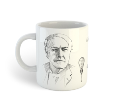 Thomas Edison, o grande inventor | Caneca de porcelana