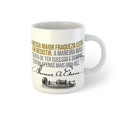 Thomas Edison, o grande inventor | Caneca de porcelana - comprar online