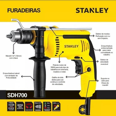 Furadeira de Impacto SDH700 1/2 700W STANLEY - comprar online